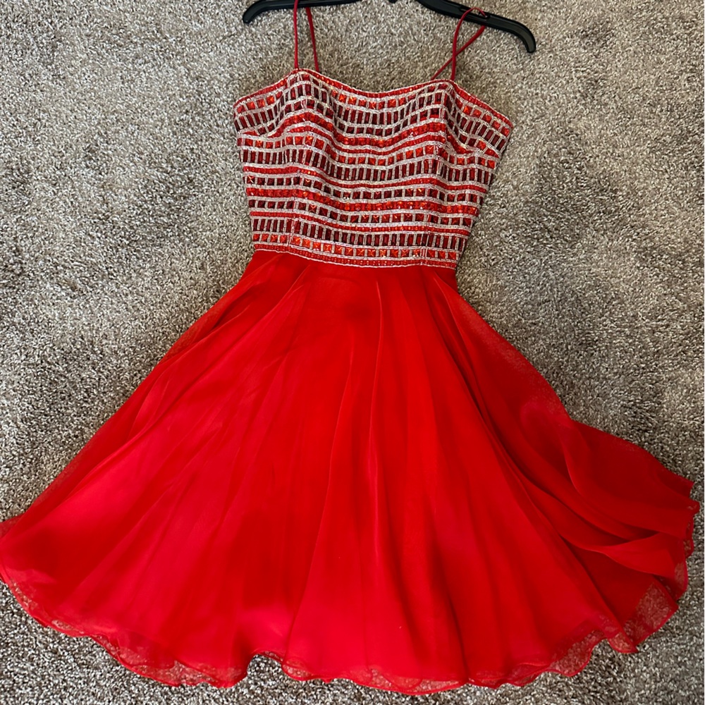 Red Sherri Hill Dress (size 12)